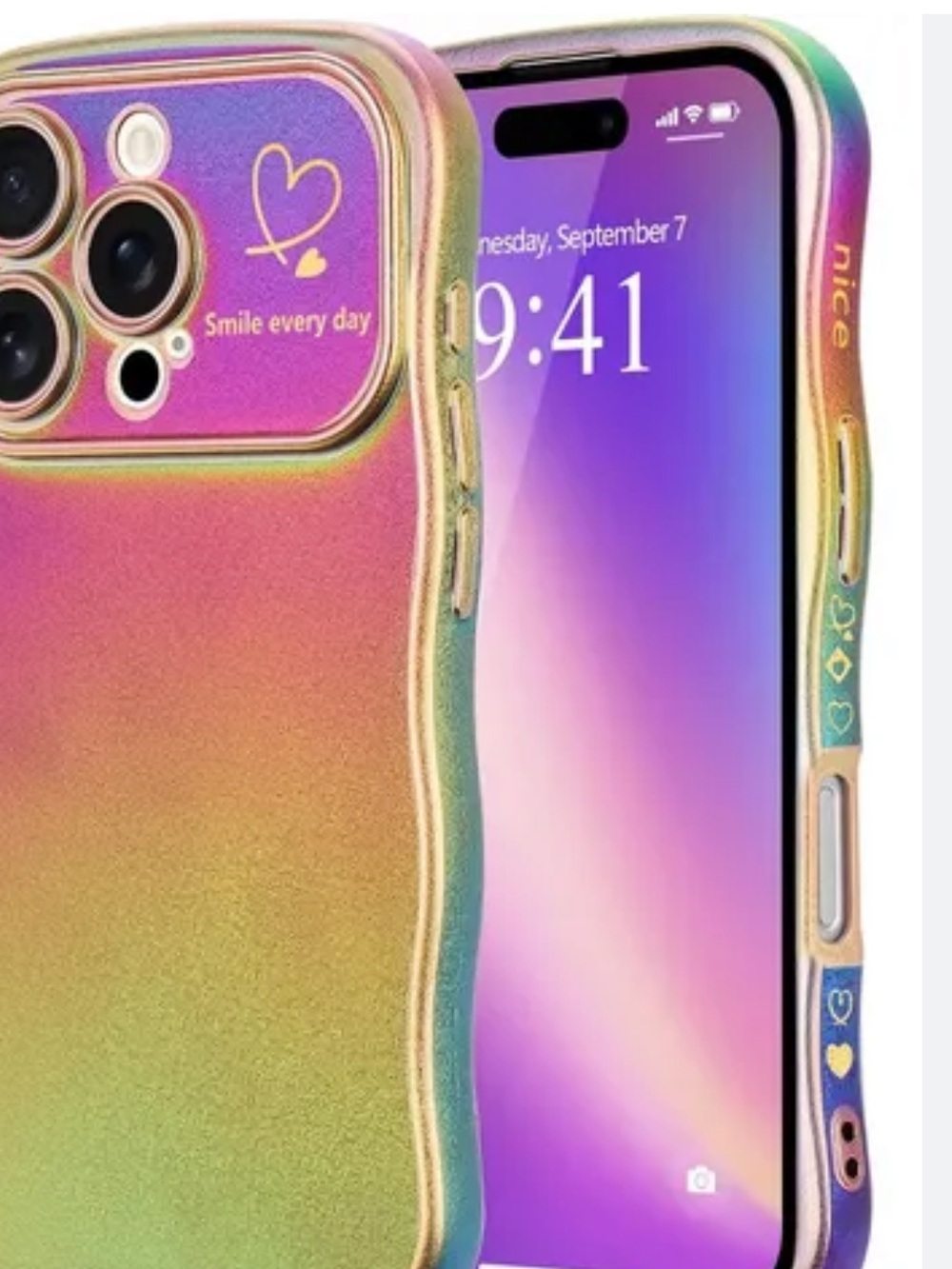 iPhone 13 Pro Max Multicolor Gradient Protective Case - Picture 2 of 6